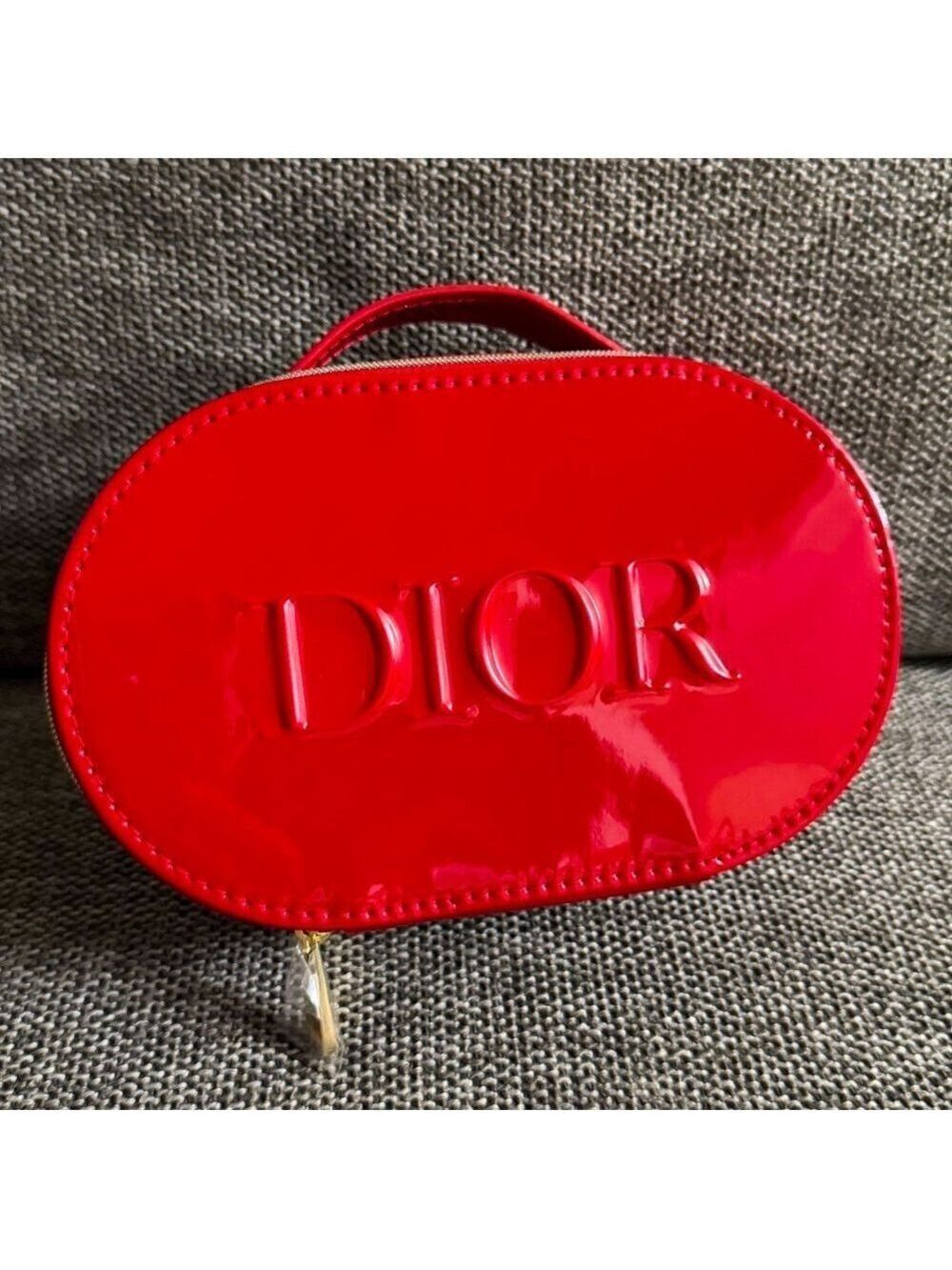 Dior Beauty Makeup Red Luxury Small Makeup Pouch Gift Authentic